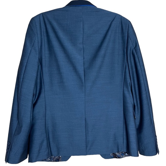 TALLIA Sport Coat 40R Men’s Blue Blazer Jacket - Picture 3 of 8
